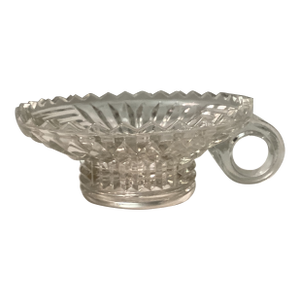 Vintage Pressed Glass Chamber Stick Candle Holder