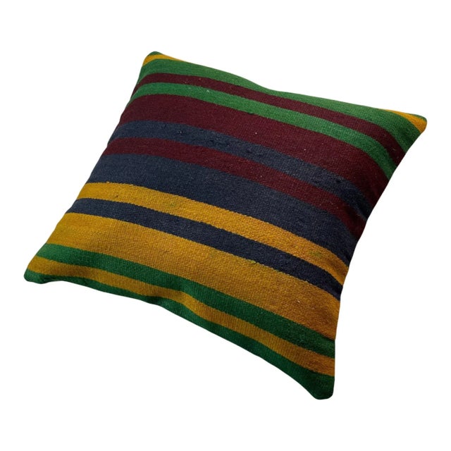Turkish Kilim Cushion Cover For Sale - Image 9 of 11