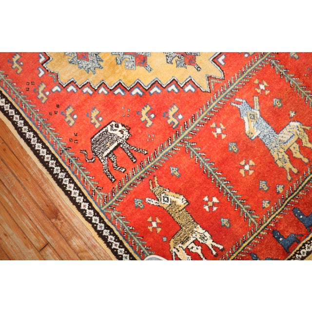mid 20th Century Moroccan rug featuring small horses Details rug no. j3591 size 5' 1" x 8' 1" (155 x 246 cm)