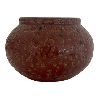 Mauve Glazed Ceramic Vessel For Sale