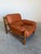 1970’s Brazilian Modern style Lounge Chair in Cognac leather and Oak frame. A nod to Percival Lafer, Jean Gillon and Arne...