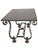 Gilbert Poillerat 1940's French Coffee Table -Green Patinated Iron & Gilt W/ Smoke Glass Top For Sale - Image 4 of 11
