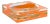 Tiger Seeing Double Orange Acrylic Candy Catchall Dish, Large For Sale