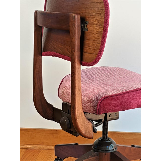 Vintage Gunlocke Desk Chair Reupholstered Chairish