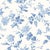 SAMPLE - Boråstapeter Blomslinga Wallpaper In Blue And White For Sale