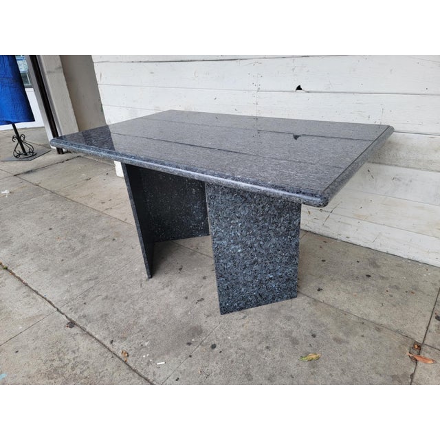 1970s Modern Granite Dining Table For Sale - Image 10 of 17