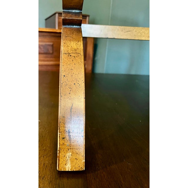 Vintage Regency-Style X-Base Bench by Gilliam Furniture, Featuring Tufted Chartreuse Velvet Upholstery For Sale - Image 18 of 18