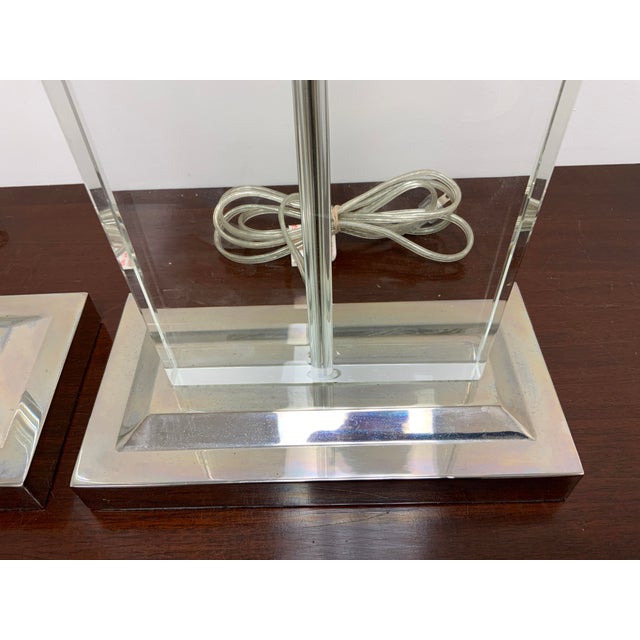 Plastic 21st Century Acrylic Lamps - a Pair For Sale - Image 7 of 11