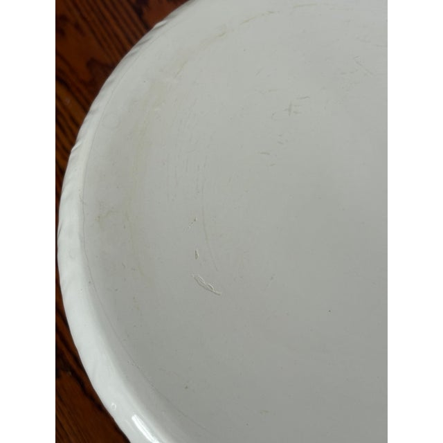 White 1970s Vintage Clamshell Trompe Le' Oeil Garden Stool -Made in Italy For Sale - Image 8 of 12
