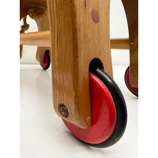 Vintage Wooden Childs Toy Dog on Wheels, 1960s For Sale - Image 10 of 12
