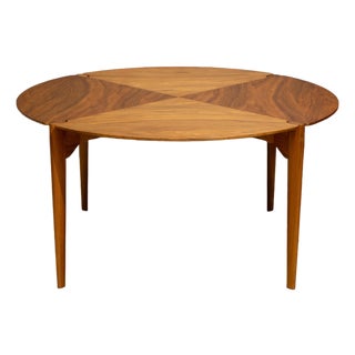John Keal Sculpted Walnut Dining Table for Brown Saltman c.1960 For Sale