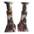 1980s Porcelain Hand Painted Floral Candle Holders - a Pair For Sale