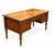 Compass Star Parquetry Oak Executive Partner’s Desk With File Drawers & Carved Rope Edge A desk worthy of the corner...