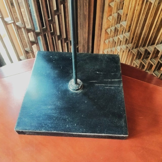 Set of Three 1990s Lamps With Woven Shades For Sale - Image 9 of 10