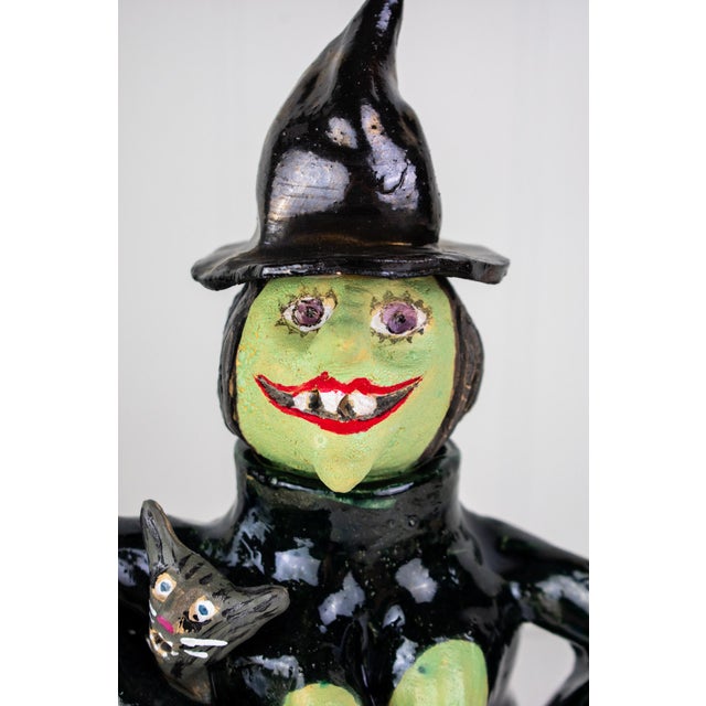 Signed Postmodern Feminist Sculptural Pottery - Witch Teapot For Sale - Image 9 of 15