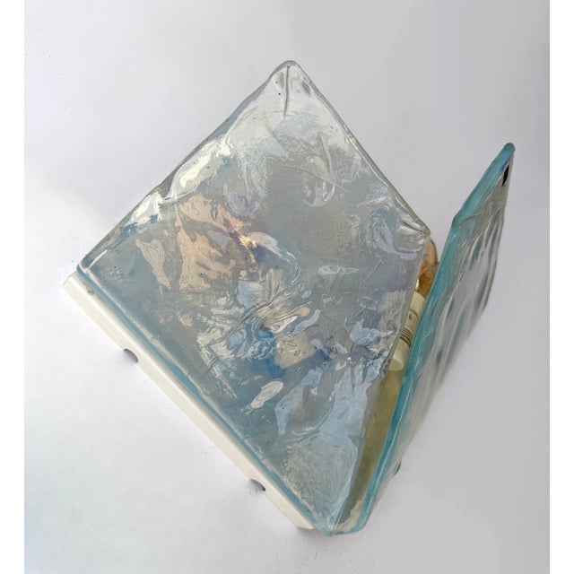 1970s Italy Sconces Butterfly Opal Murano Glass by Itre - Set of 5 For Sale - Image 9 of 13
