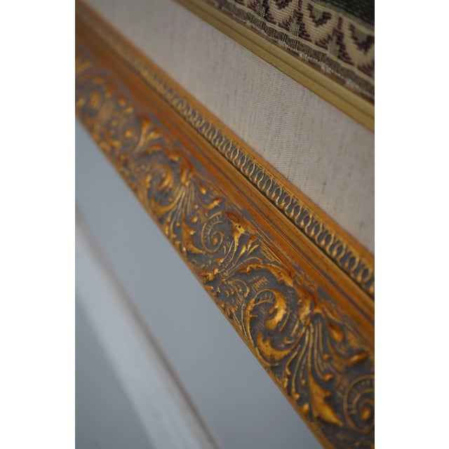 Pair Irish Framed Floral Tapestry Art For Sale - Image 4 of 14