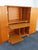 Wood Mid Century Modern Teak Hidden Office Armoire Workstation Cabinet 6671 For Sale - Image 7 of 18