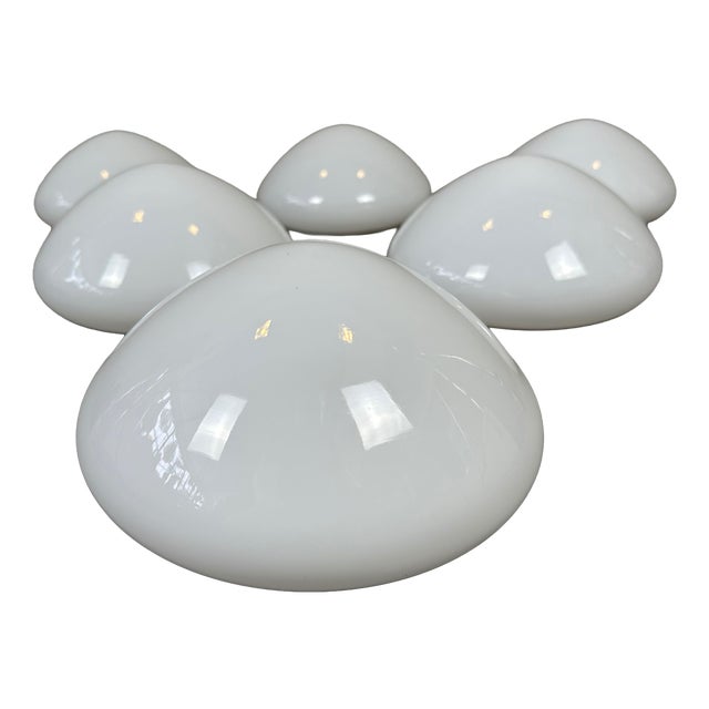 Vintage Opaline Ceiling Lamp from Philips, 1970s For Sale