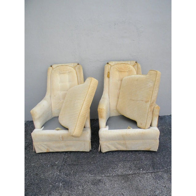 Mid-Century Modern Mid-Century Tufted Side by Side Chairs by Kay - Pair For Sale - Image 3 of 11