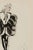 Vintage French Fashion Art Print – Black and White Fur Sleeve Illustration, 18" X 24" For Sale In Buffalo - Image 6 of 9