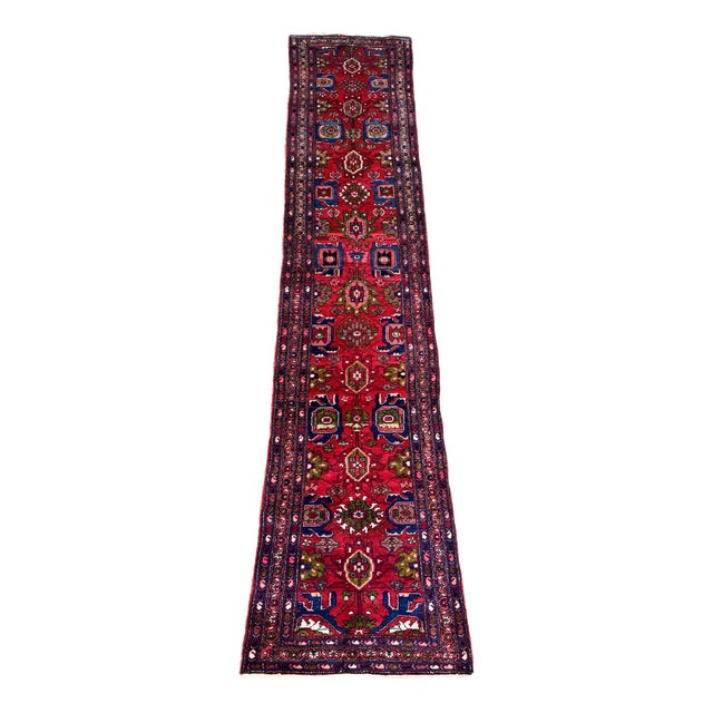 Antique Hamadan Runner in Wool, 1920s For Sale