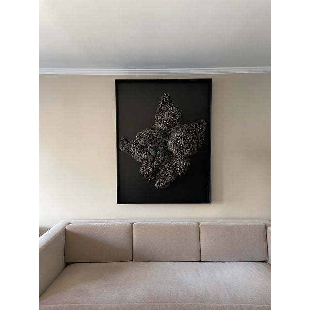 Blake Weeks sculptural Nebulae piece is made with Labradorite, turquoise, moonstone, pyrite, pumice stone, wooden beads,...