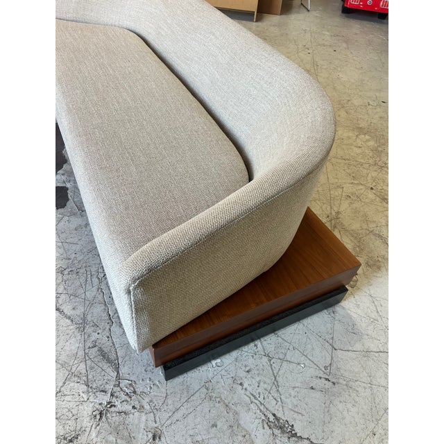 Mid Century Walnut Platform Cloud Sofa by Adrian Pearsall for Craft Associates For Sale In Phoenix - Image 6 of 6