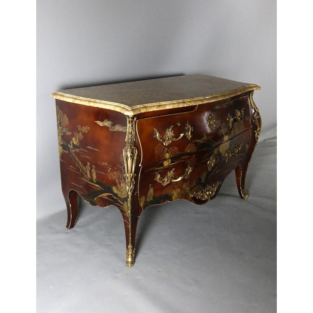 Tan Lacquer Chest of Drawers from Comelli Walters, 1950s For Sale - Image 8 of 16