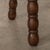 Brown 1950s French Wood Tripod Stool For Sale - Image 8 of 9