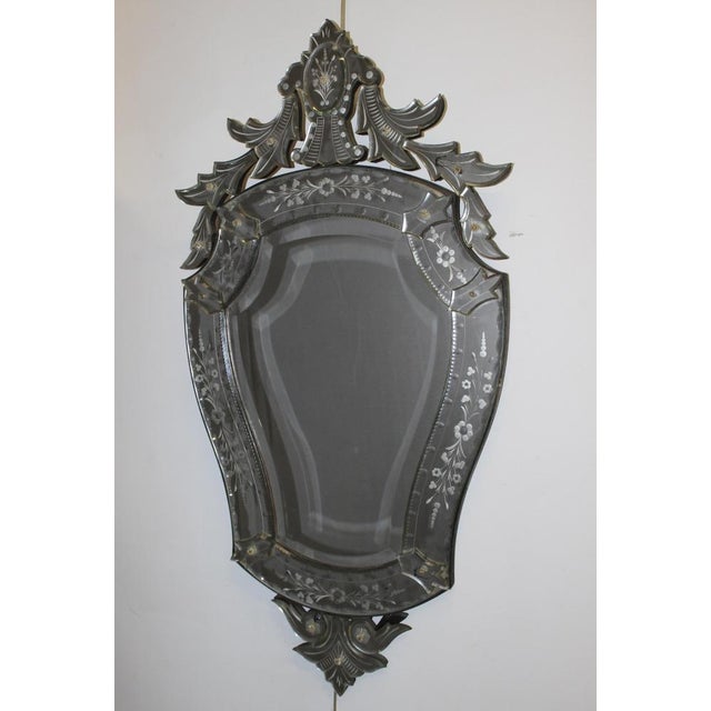 Venice Mirror with Flower Decor, 1950s For Sale - Image 9 of 9