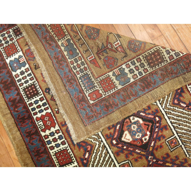 Persian Early 20th Century Zabihi Collection Camel Persian Serab Small Runner - 3'4" x 7'10" For Sale - Image 3 of 6