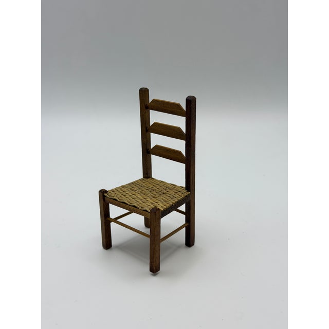 Wood Vintage Shackman Dollhouse Miniature Furniture Set – 1:12 Scale – Wood & Glass For Sale - Image 7 of 9