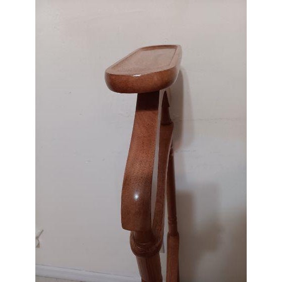 1990s Vintage Wooden Butler Valet Stand Suit Rack For Sale - Image 5 of 7