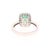 1.70 Carat Emerald Diamond 14 Karat White Gold Ring, Size 7 For Sale - Image 4 of 5