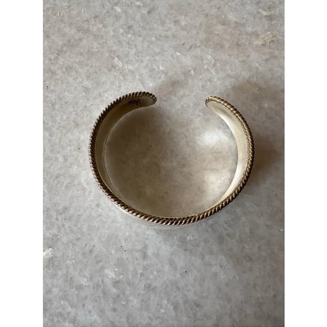 Vintage Sterling Silver (925) Taxco Cuff Bracelet - Stamped For Sale In New York - Image 6 of 7