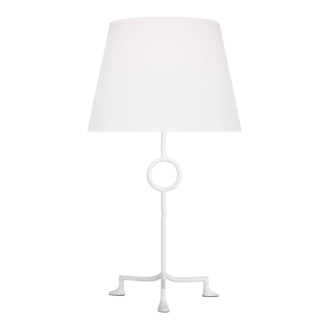 Thom Filicia by Visual Comfort Studio Montour Large Table Lamp in Matte White For Sale
