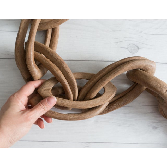Vintage African Carved Wooden Wedding Chain Chairish