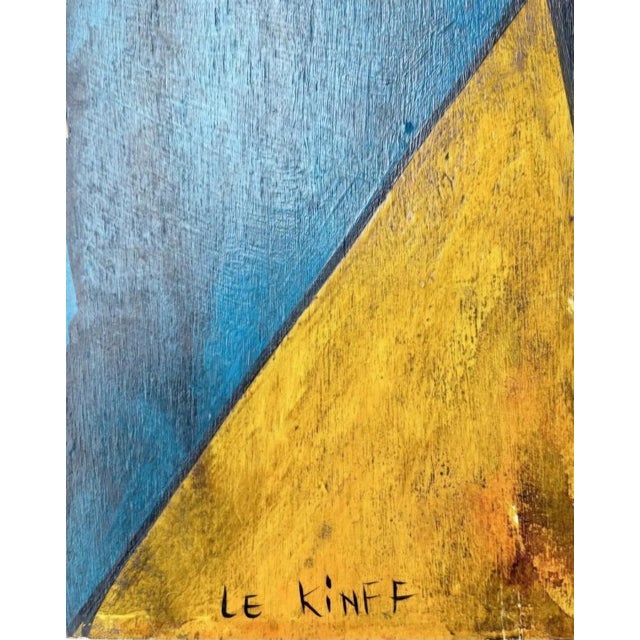 Linda Le Kinff "Chez Tang" Original Oil on Wood Panel, 1995 For Sale - Image 4 of 7