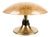 Italian Sculptural Table Lamp in Brass and Acrylic Glass with Embedded Vienna Cane, Italy, 1975 For Sale