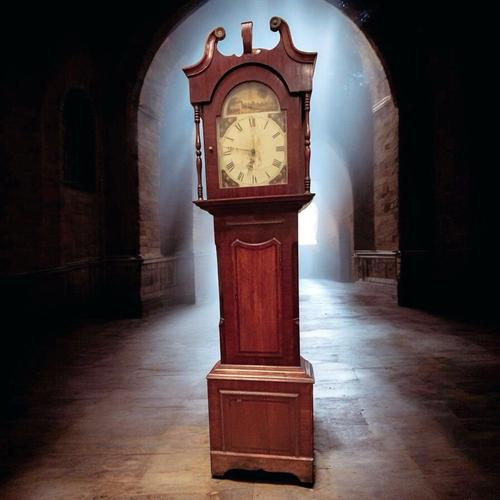 Longcase Clock in Wood For Sale - Image 10 of 10