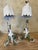 Pair of Vintage Italian Tulip Shade Floral Table Lamps For Sale - Image 12 of 18