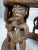 Vintage African Drum Style Carved Fertility Figures Side Table For Sale - Image 9 of 10