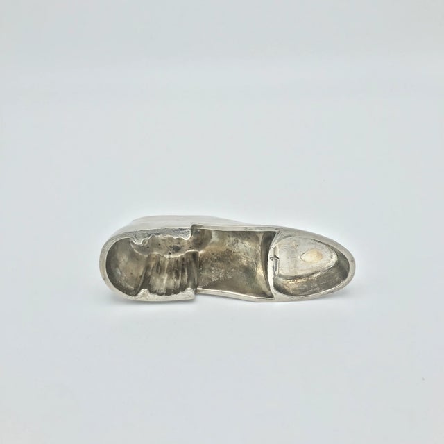 Mid-Century Modern Vintage Silver-Tone Metal Shoe Bottle Opener For Sale - Image 3 of 9