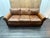 Restoration Hardware Rh Original Lancaster Leather 3-Cushion Sofa – 7' Petite 38"d | Italian Brompton Cocoa | Down-Feather | Pre-Owned For Sale - Image 4 of 18