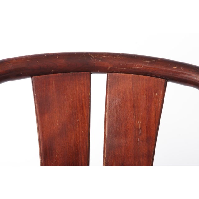 Vintage German Beech Casala Dining Chairs in Light Grey Upholstery, 1960s, Set of 4 For Sale - Image 4 of 10