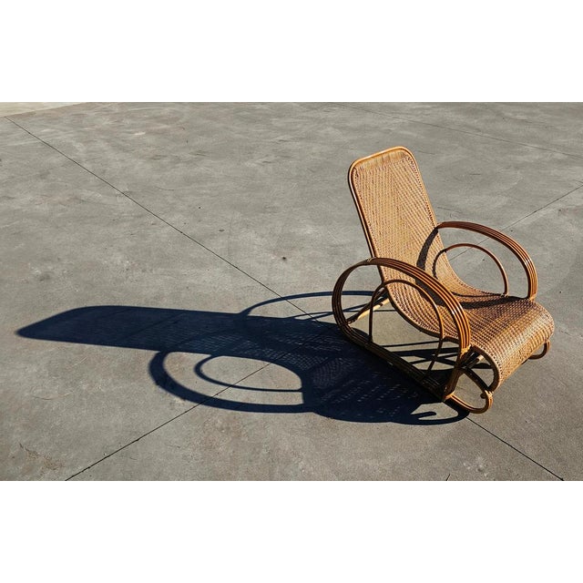 Set of Mid-Century Modern Bamboo and Rattan Loungers, Italy, 1960s For Sale - Image 10 of 16
