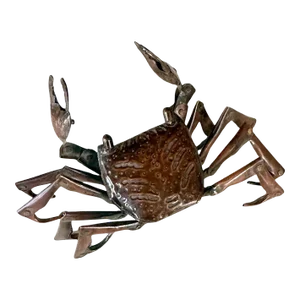 Small Japanese Articulate Crab Jizai Okimono Meiji Period Signed
