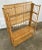 Wood Vintage Scorched Bamboo Collapsible Four Tier Bookshelf For Sale - Image 7 of 9