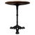 2000 - 2009 Vintage 20th Century Cast Iron Side Table with Oak Top For Sale - Image 5 of 5